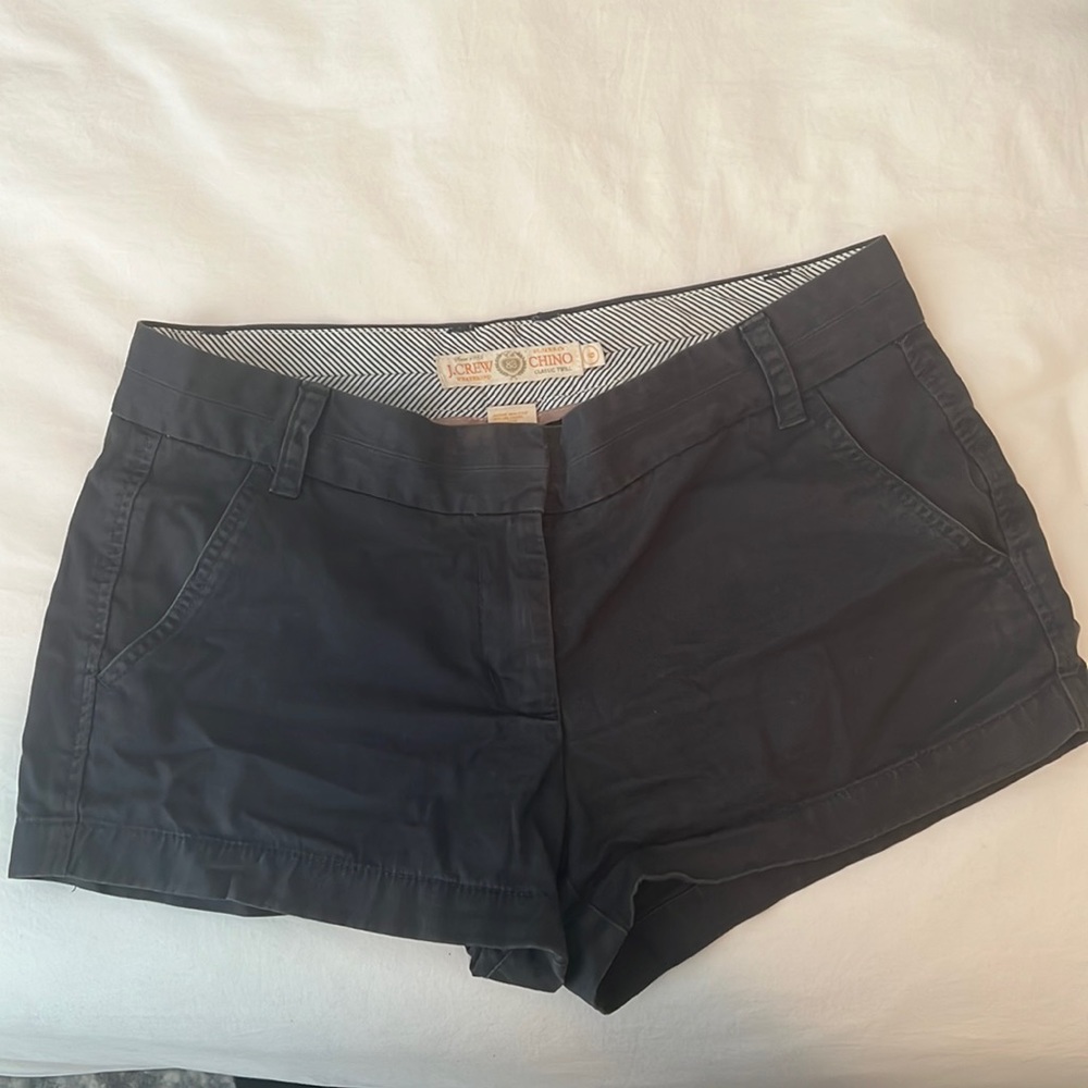J crew chino shorts size 6 navy